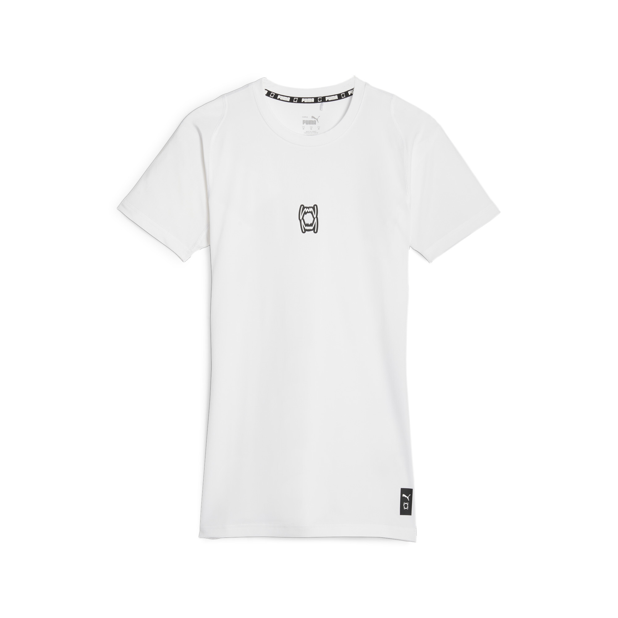 PUMA Hoops Team basketbal T-shirt voor Heren, Wit, Maat L thumbnail 3