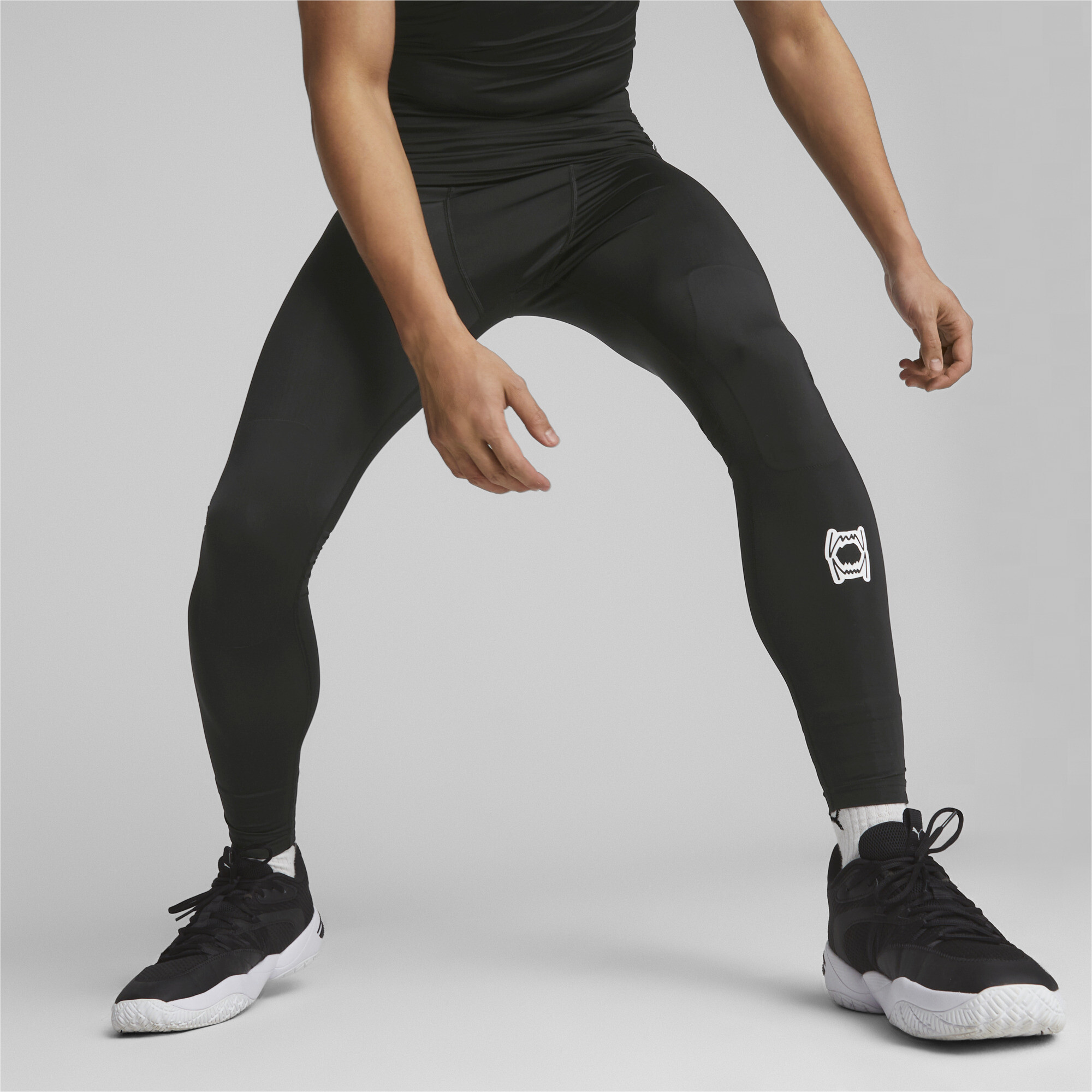 Puma Hoops Team Baselayer Basketball-Laufhose Männer Für Herren | Mit Plain | Black | Größe: XS