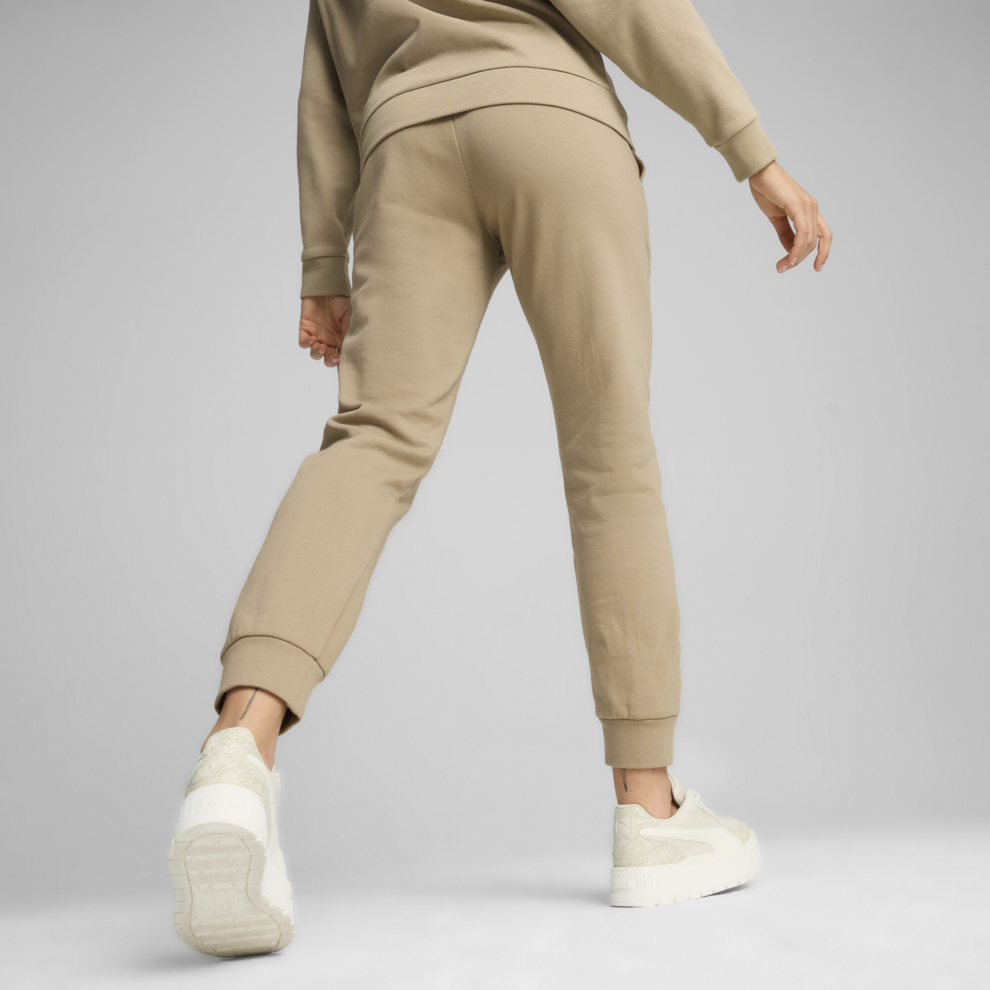 Women's Puma Better Essentials's Sweatpants, Beige, Size S, Clothing