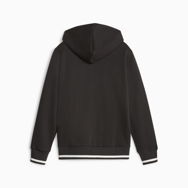 PUMA SQUAD Youth Full-Zip Fleece Hoodie, PUMA Black, large-ZAF