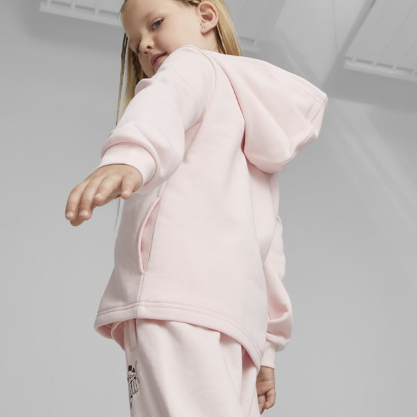 Essentials Mix Match Kids' Full-Zip Hoodie, Frosty Pink, large-ZAF
