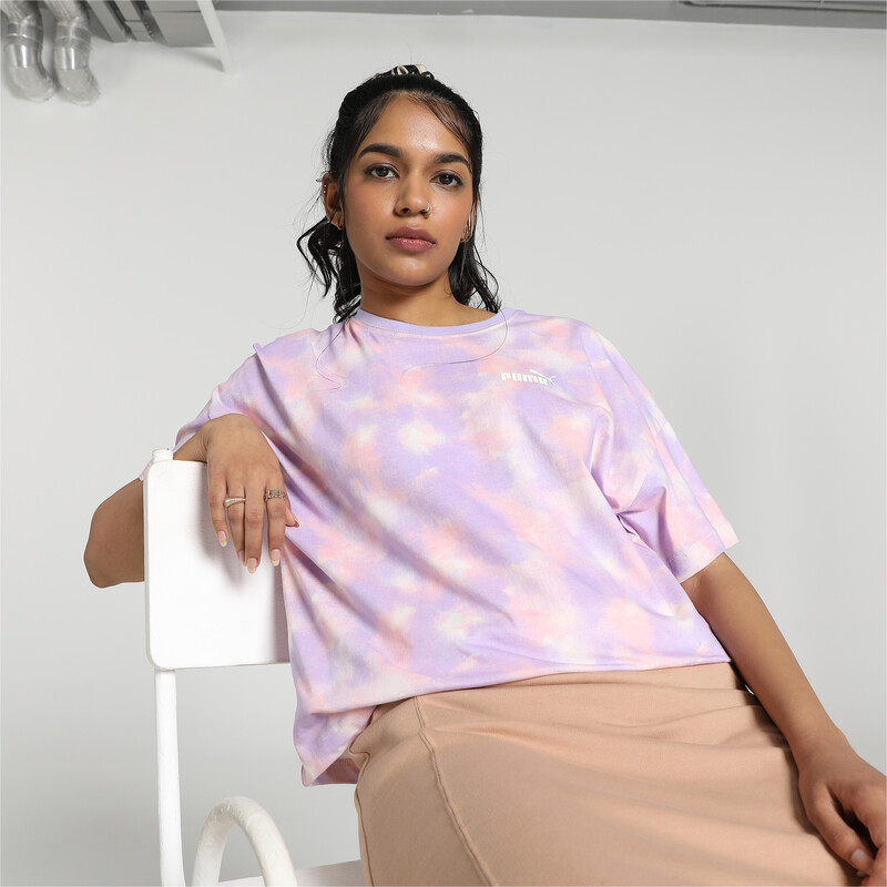 

Women's PUMA Digital Print AOP Relaxed Fit T-Shirt, Vivid violet