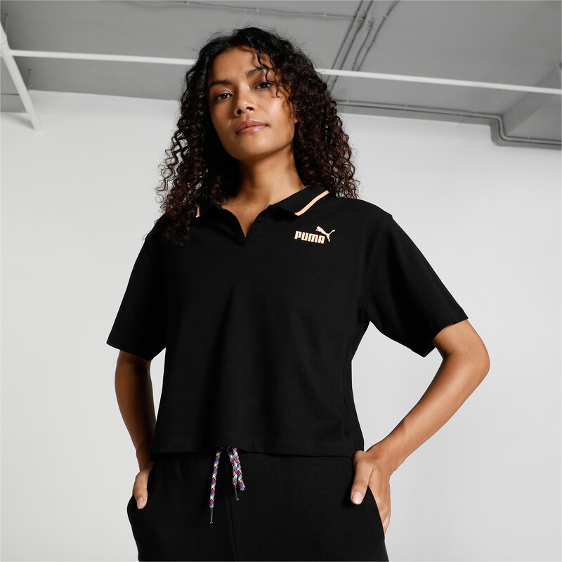 

Women's PUMA Cropped Relaxed Fit Polo T-Shirt