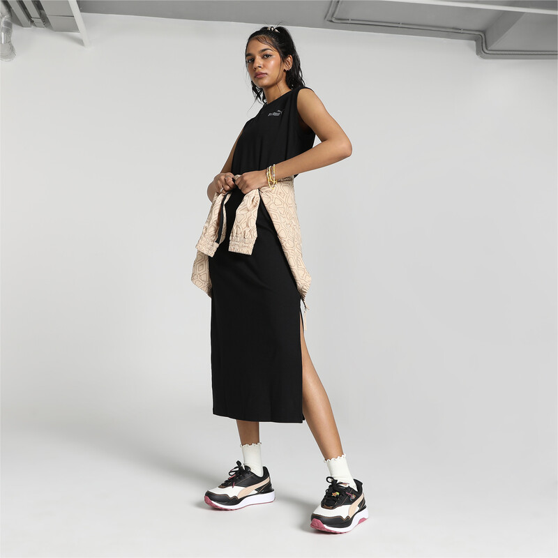 

Women's PUMA Knitted Maxi Dress, Black