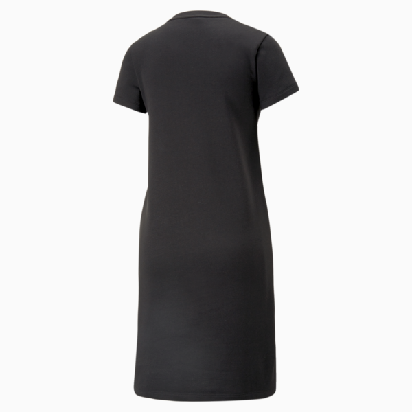 Essentials Logo French Terry Dress Women, PUMA Black, large-ZAF