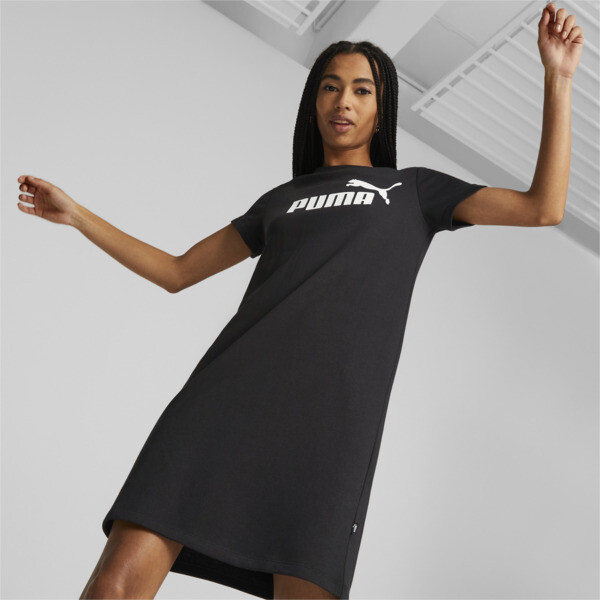 Essentials Logo French Terry Dress Women black PUMA South Africa