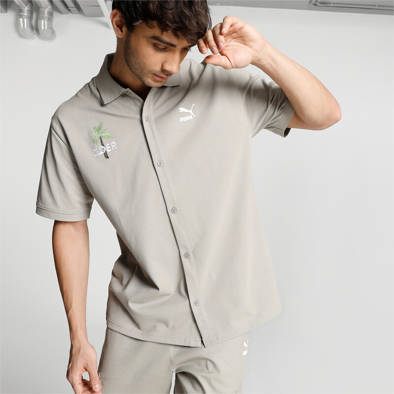 

Men's PUMA X1DER Relaxed Fit Shirt, Gray