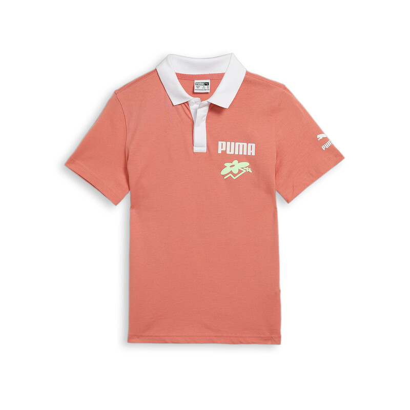 

PUMA X1DER Youth Regular Fit Polo T-Shirt, Pink