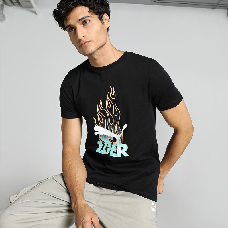 

Men's PUMA X1DER Graphic Slim Fit T-Shirt, Black