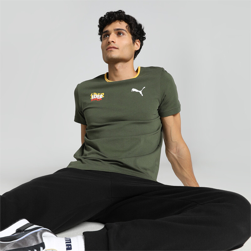 

Men's PUMA X1DER Graphic Slim Fit T-Shirt, Gray/green