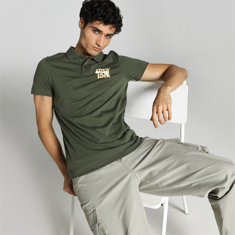 

Men's PUMA X1DER Graphic Slim Fit T-Shirt, Gray/green