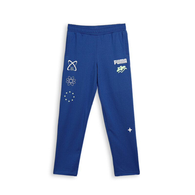 

PUMA X1DER Youth Regular Fit Knitted Pants, Blue