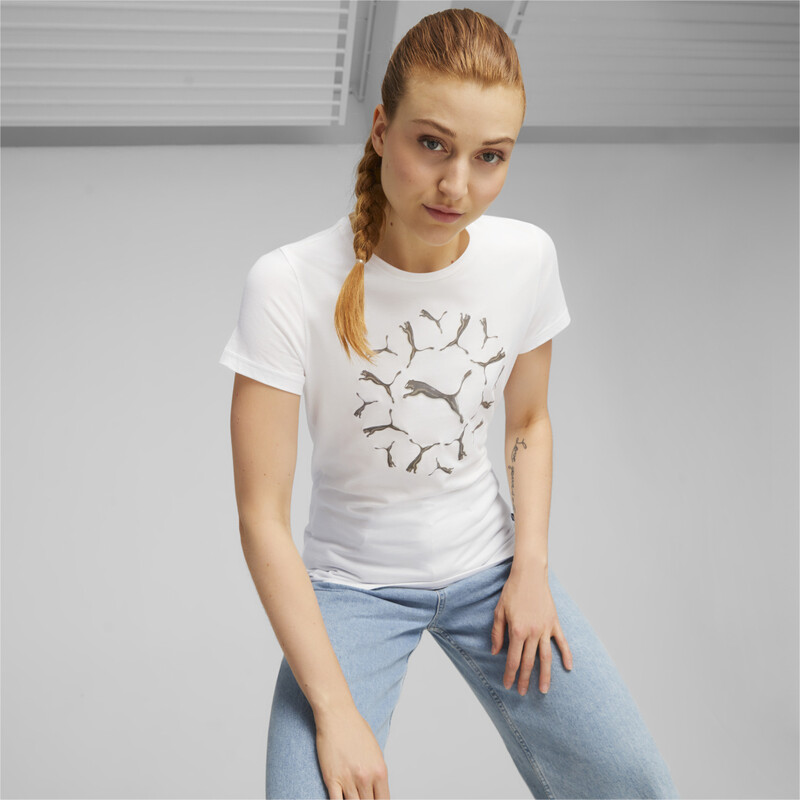 

Women's PUMA ESS Graphic T-shirt, White