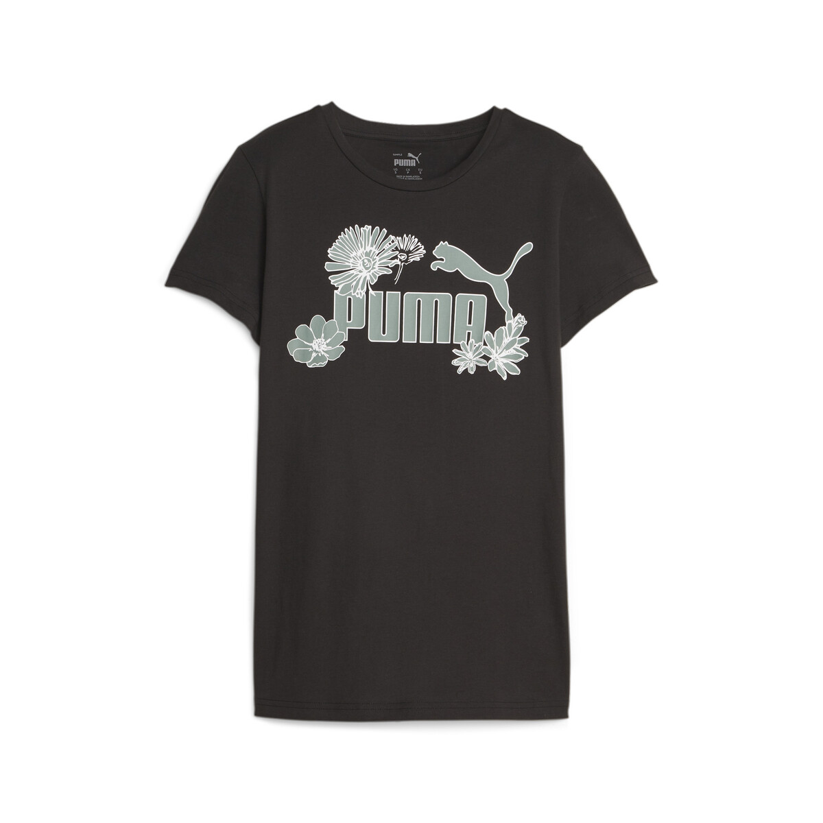 Essentials+ Women's T-Shirt in Black by PUMA, Small
