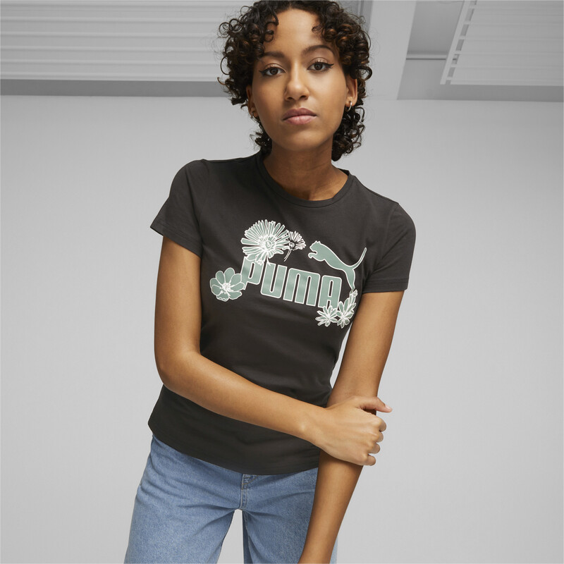 Women's PUMA Graphic T-shirt in Black size M