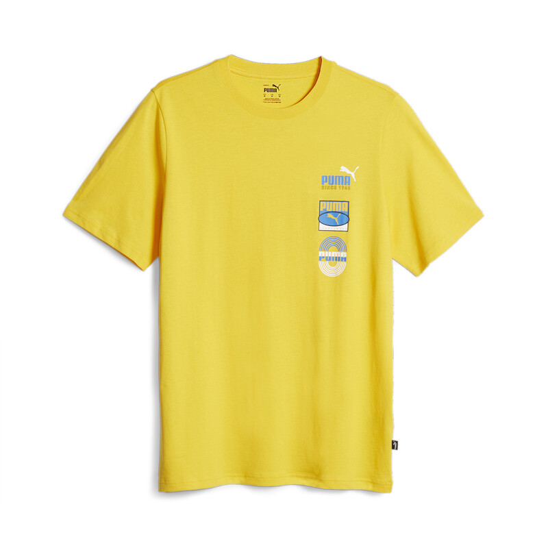 

Men's PUMA Graphics Vertical Relaxed Fit T-shirt, Yellow