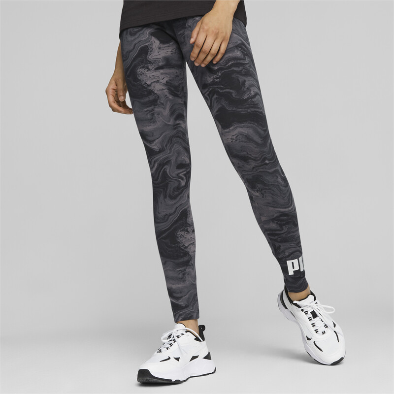 

Women's PUMA MARBLEIZED Leggings, Black