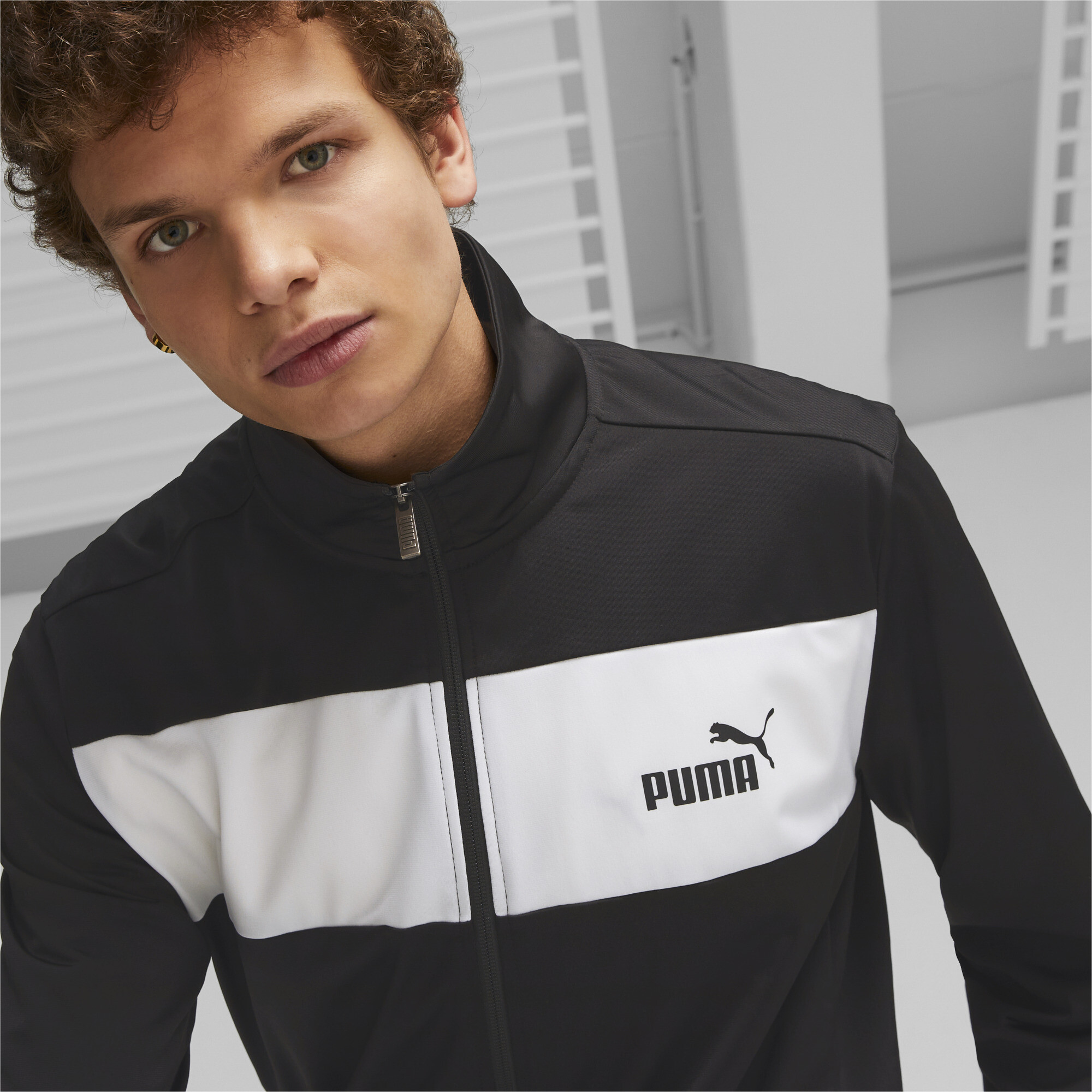 Men's Puma Men's Poly Tracksuit, Black, Size XXL, Clothing