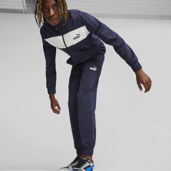 Men's Poly Tracksuit, PUMA Navy, large-ZAF