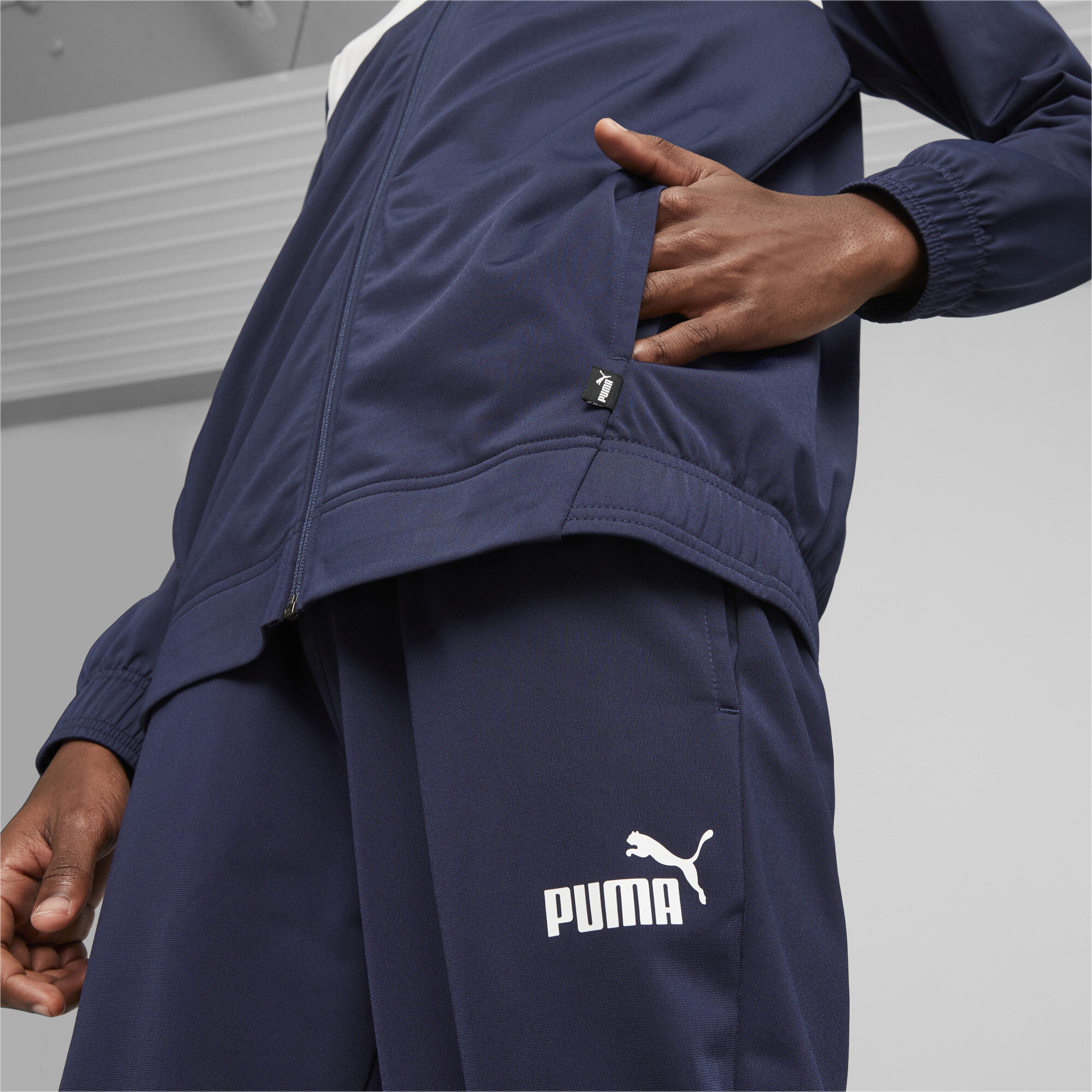Men's Puma Men's Poly Tracksuit, Blue, Size L, Clothing