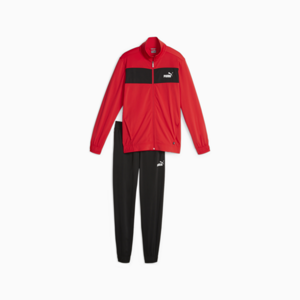 Men's Poly Tracksuit, For All Time Red, large-ZAF