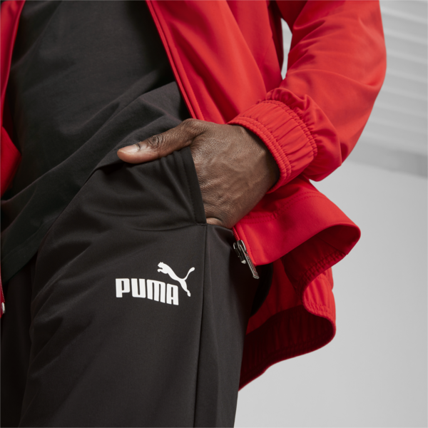 Men's Poly Tracksuit, For All Time Red, large-MEX