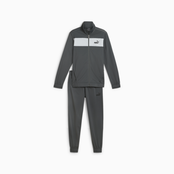 Men's Poly Tracksuit, Mineral Gray, large-ZAF