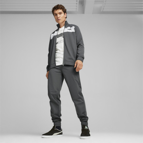 Full grey puma tracksuit clearance
