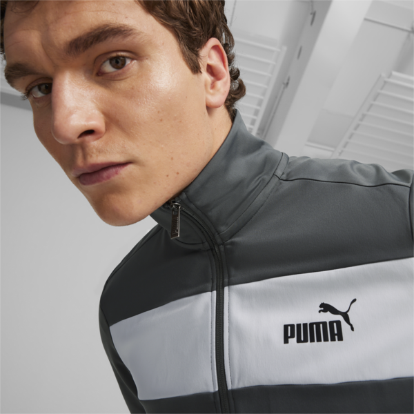 Men's Poly Tracksuit, Mineral Gray, large-ZAF