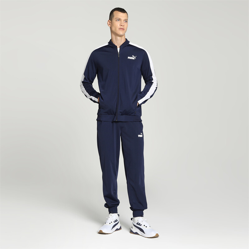 Men's PUMA Baseball Tricot Suit in Blue size S