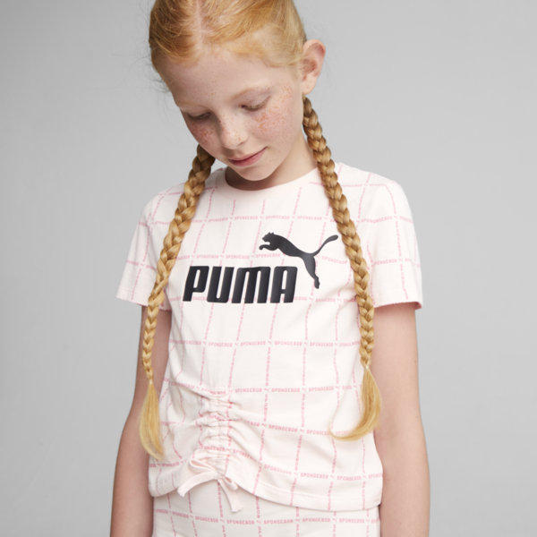 PUMA x SPONGEBOB SQUAREPANTS Youth Tee, Frosty Pink, large-ZAF
