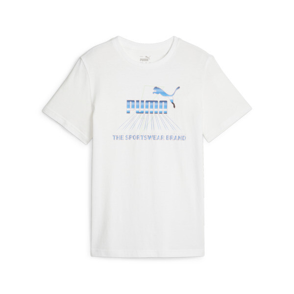 Puma Kids' Graphics Boys' T-shirt In White