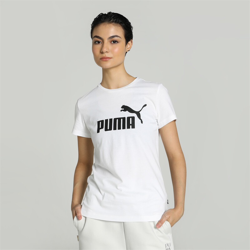 

Women's PUMA Logo Regular Fit Womens T-Shirt, White