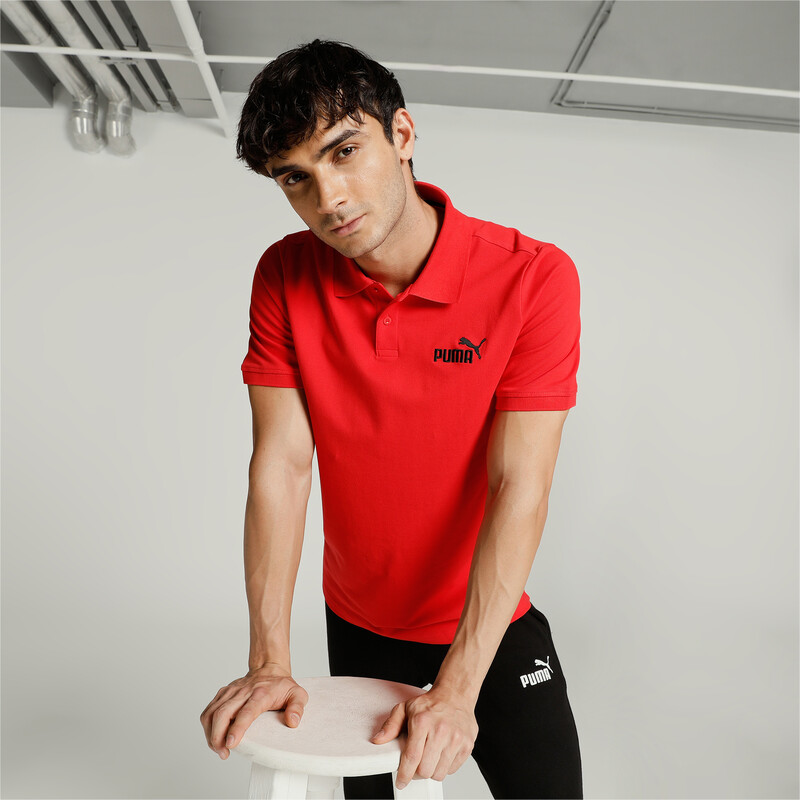 

Men's PUMA Regular Fit Pique Polo, Red