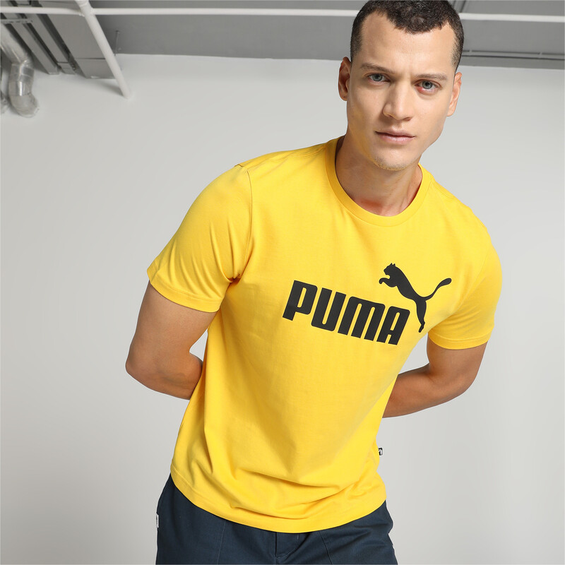 

Men's PUMA Logo Regular Fit T-Shirt, Yellow