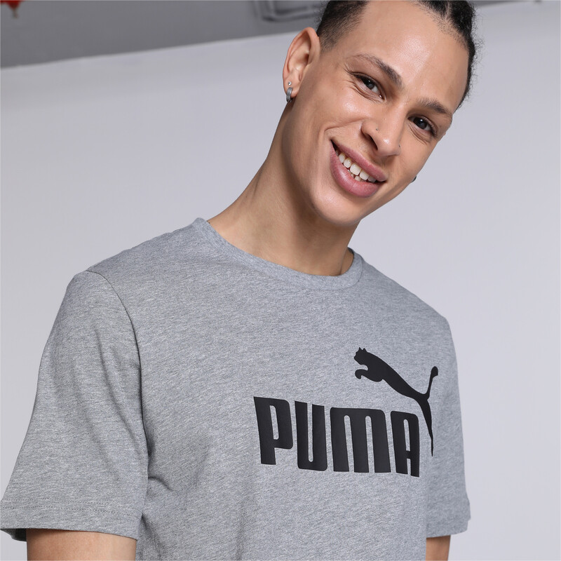 

Men's PUMA ESS Logo Regular Fit Mens T-Shirt, Gray