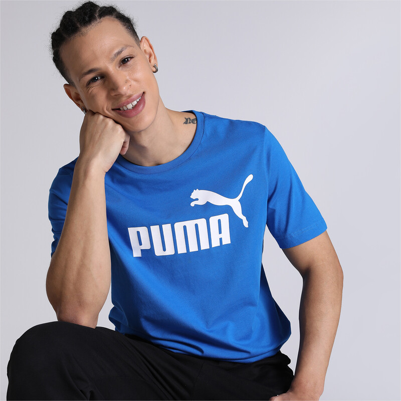 

Men's PUMA ESS Logo Regular Fit Mens T-Shirt, Blue