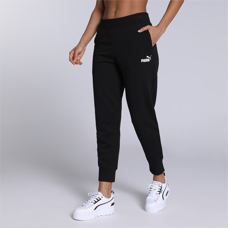 Women's PUMA ESS Regular Fit Womens Cotton Pants in Black size L