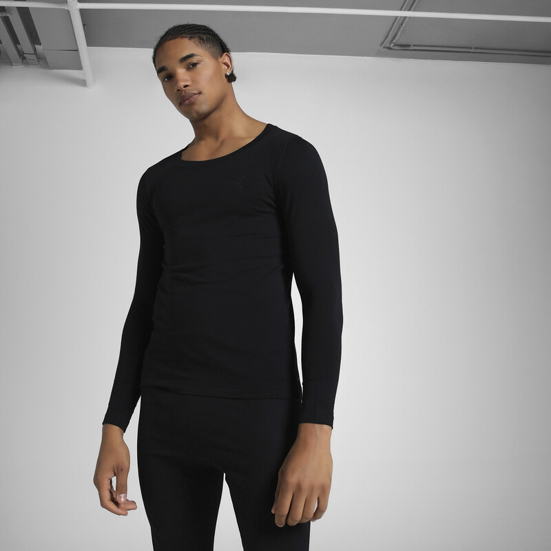 Men's PUMA Long Sleeve Thermal T-Shirt With DryCELL Technology in Black size S