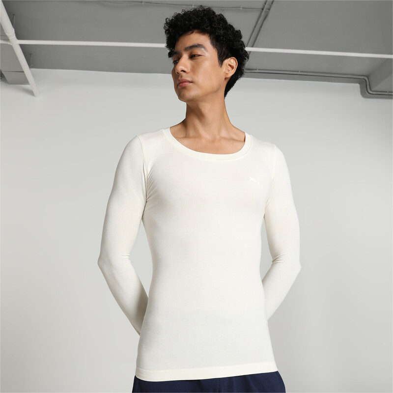 Men's PUMA Long Sleeve Thermal T-Shirt With DryCELL Technology in Ivory ...