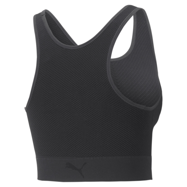 Top corto para mujer INFUSE evoKNIT, PUMA Black, large-ARG