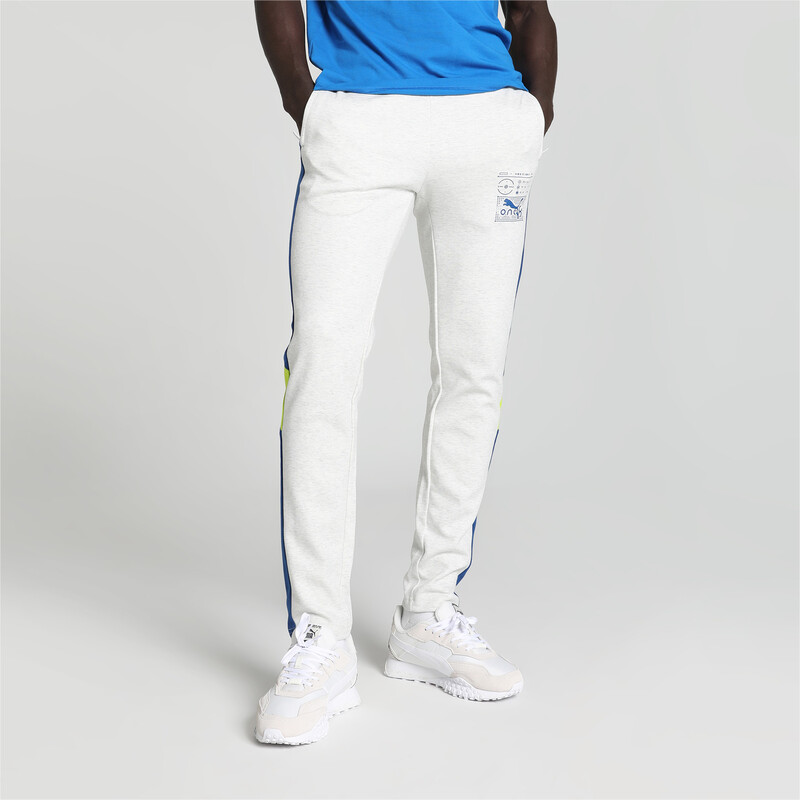 Men's PUMA X One8 Elevated Slim Fit Pants in White/Gray size XL