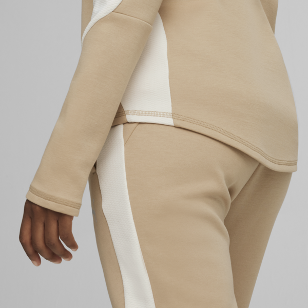 EVOSTRIPE Women's Full-Zip Hoodie, Prairie Tan, large-ZAF