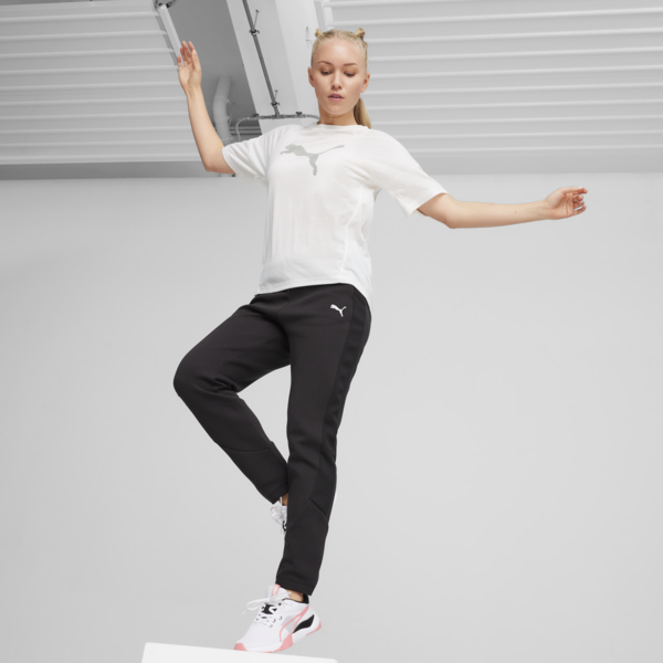 EVOSTRIPE Women's High-Waist Pants, PUMA Black, large-ZAF