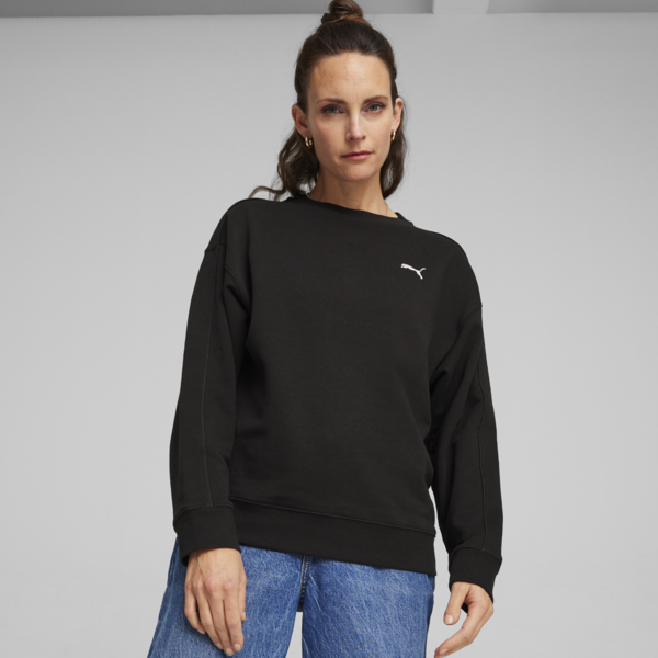 HER Women's Sweatshirt, PUMA Black, large-ZAF
