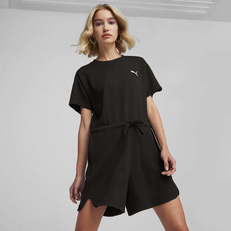 Women's PUMA HER Short Jumpsuit in Black size M