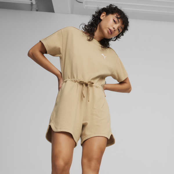 HER Women's Short Jumpsuit, Prairie Tan, large-ZAF
