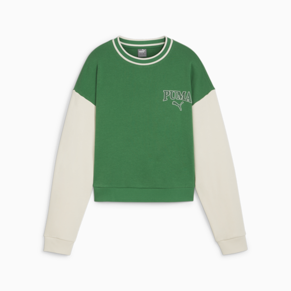 PUMA SQUAD Women's Sweatshirt, Archive Green, large-ZAF