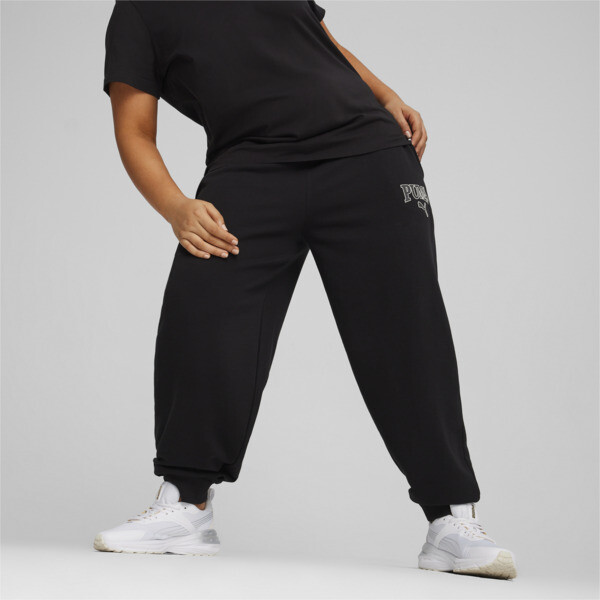 Puma black joggers womens clearance
