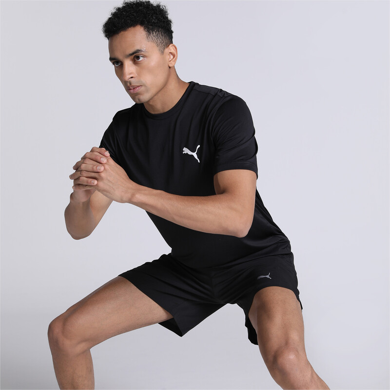 Men's PUMA ACTIVE Small Logo T-Shirt, Black